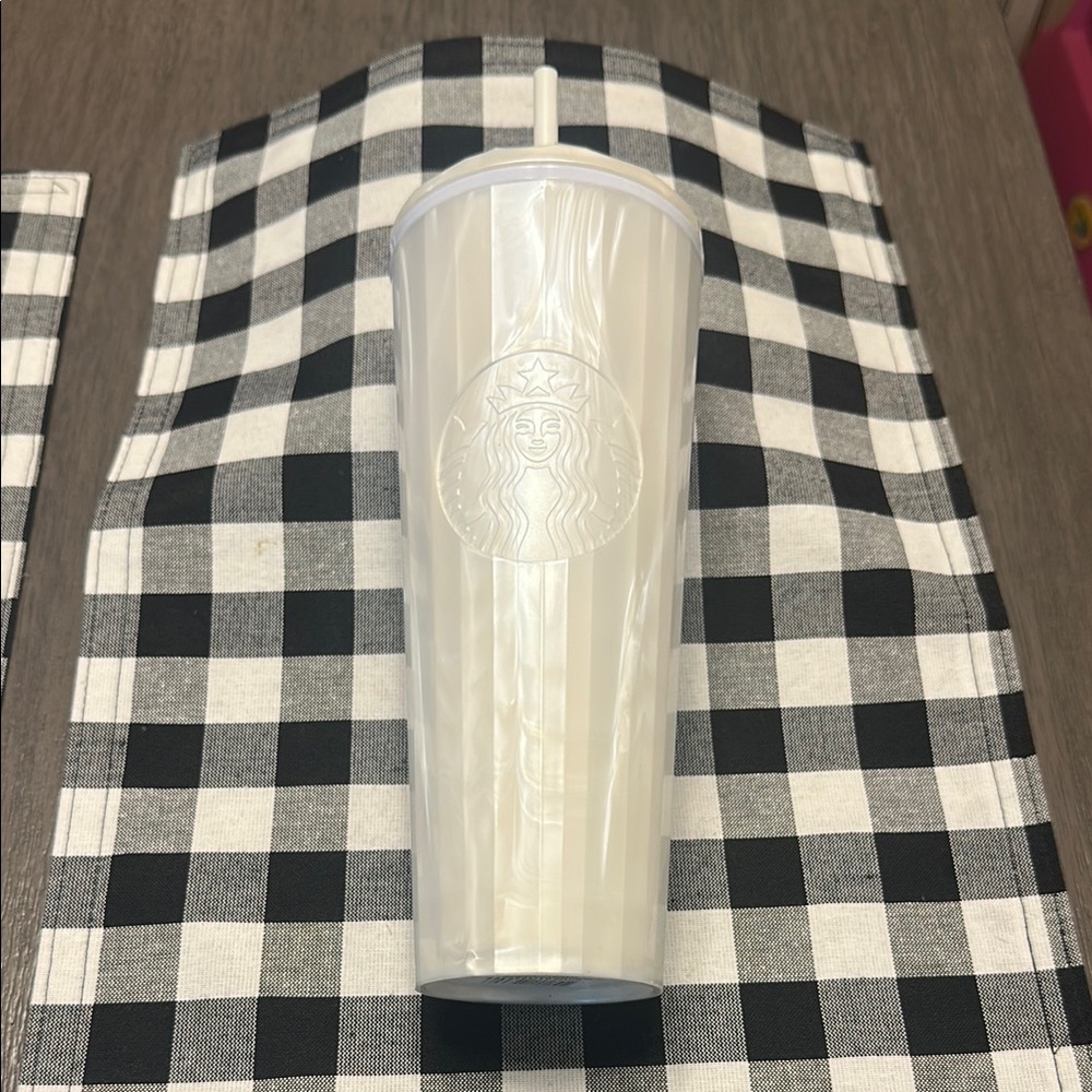 Starbucks white pearl venti tumbler